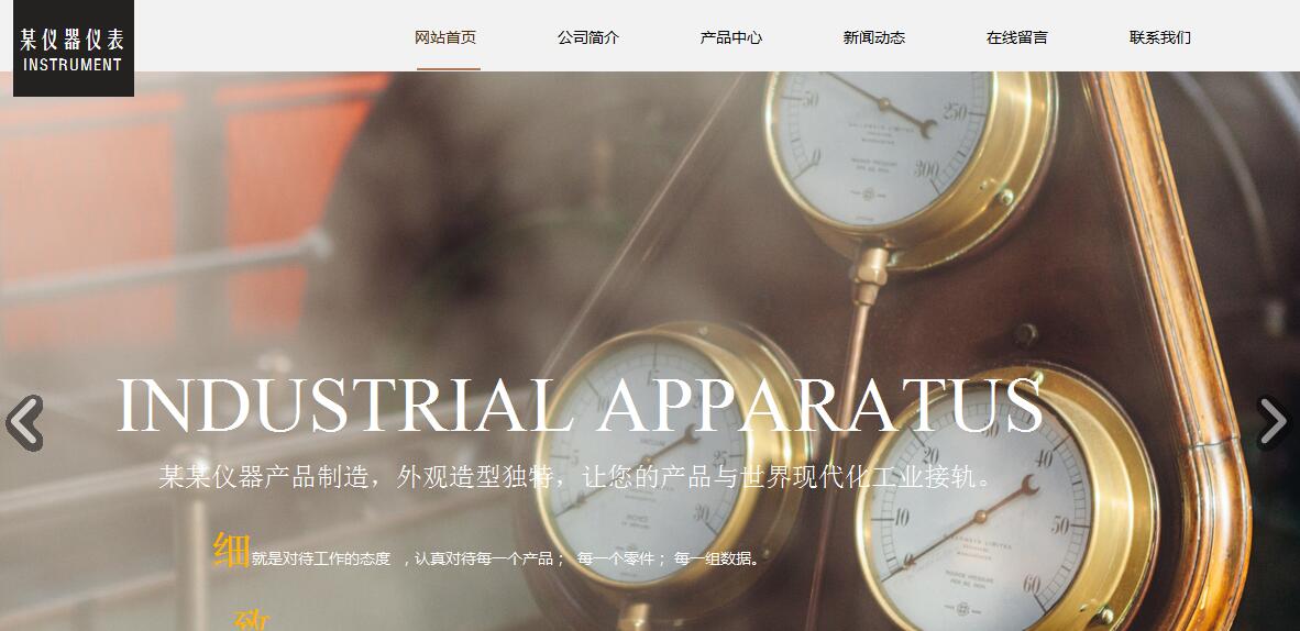杭州儀器儀表網站建設的發展